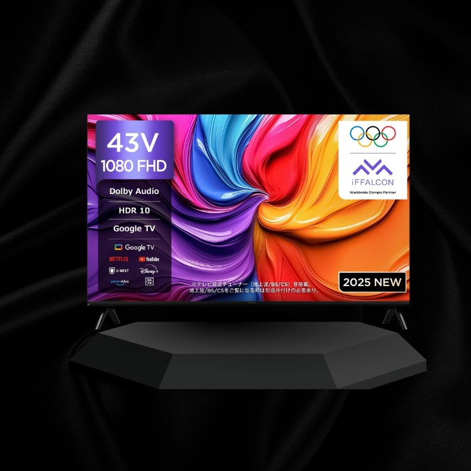 TELEVISOR IFFALCON 43” FHD | GOOGLE TV | HDR10 | Dolby Audio