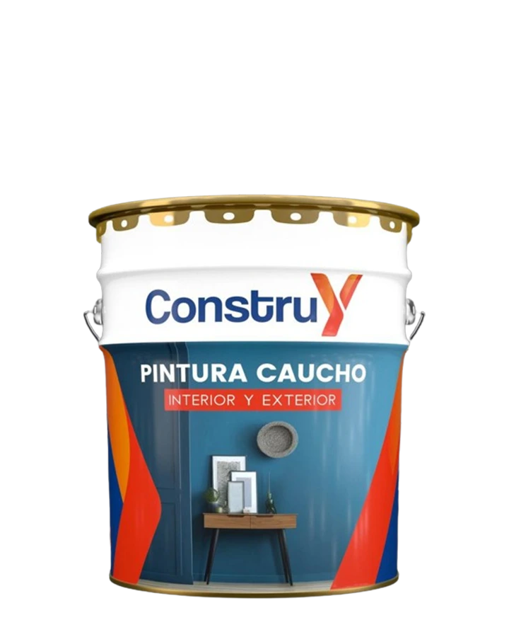 Cuñete de Pintura Caucho ConstruY, interior y exterior